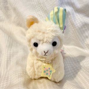 BNWT Japanese Amuse Good Night Alpacasso Beige Alpaca Plush Toy Keychain 🦙⭐️